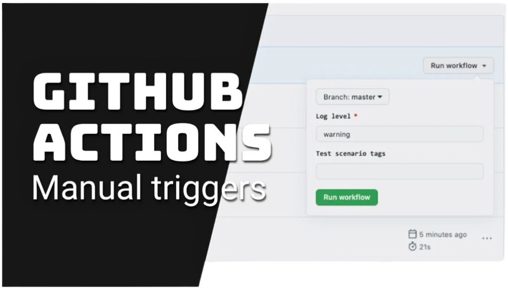 triggering github workflow manually
